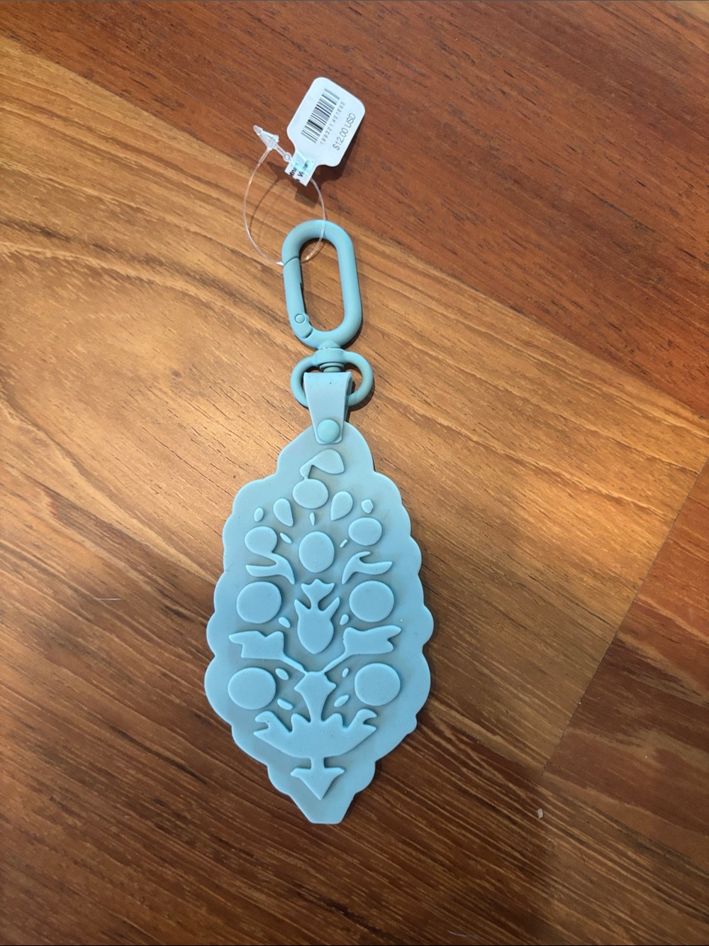 Free People Silicone Keychain Clip - Light Blue